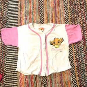 Vintage Disney The Lion King Baseball Style Shirt